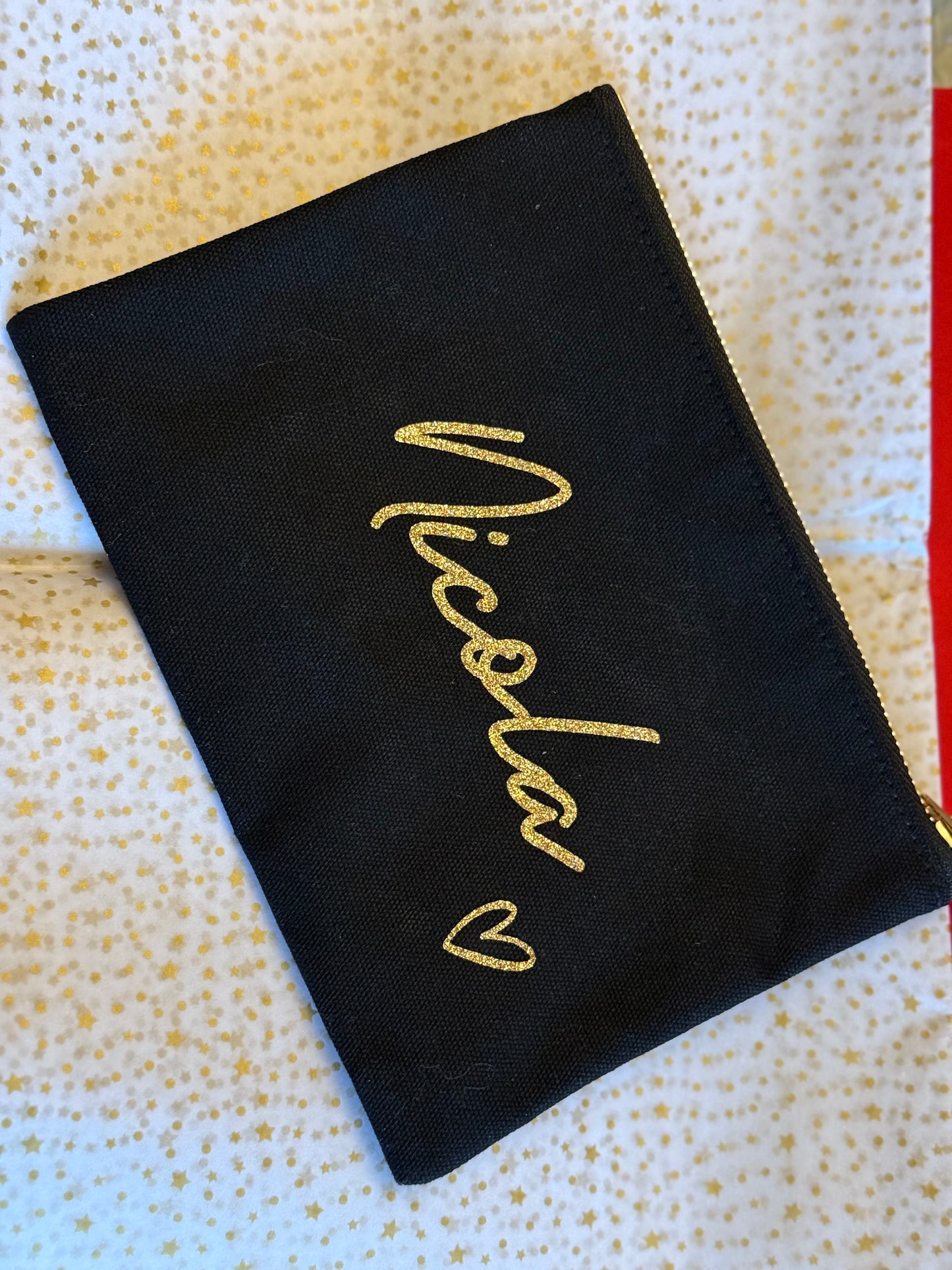 Personalised Canvas Make Up Bag