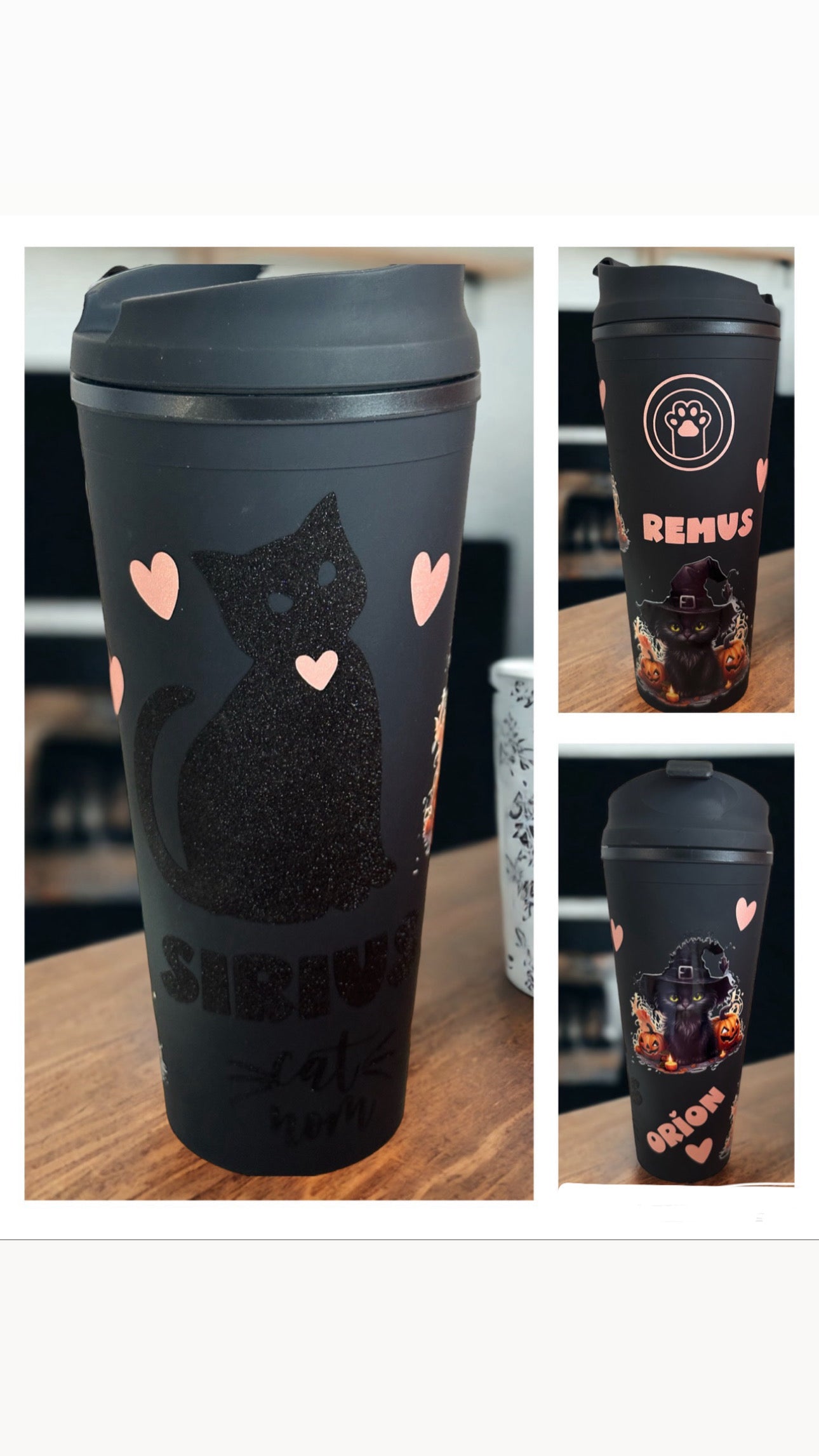 22oz Hot and Cold Cups with matching straw and close clip lid