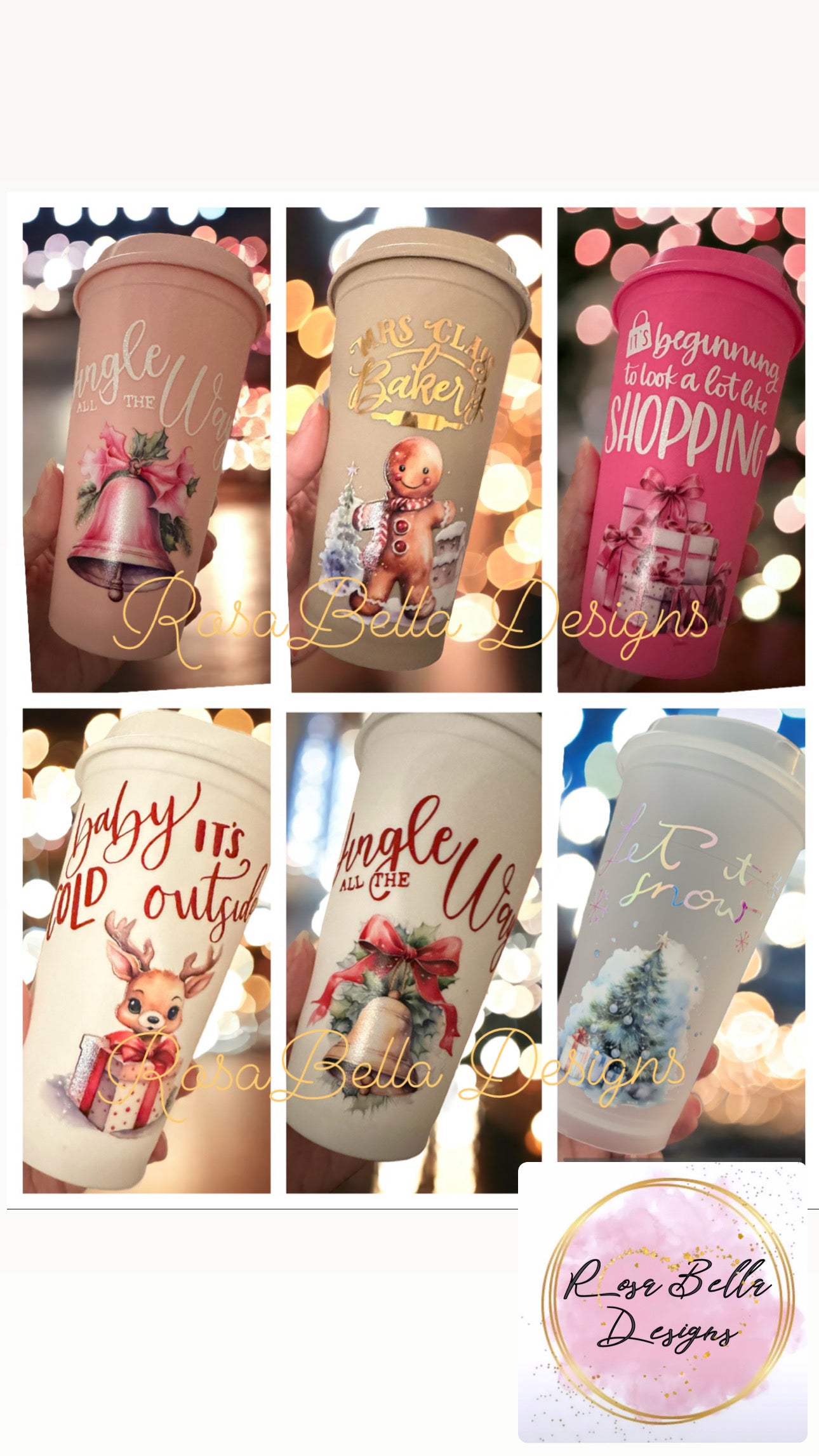 Christmas Travel Cups