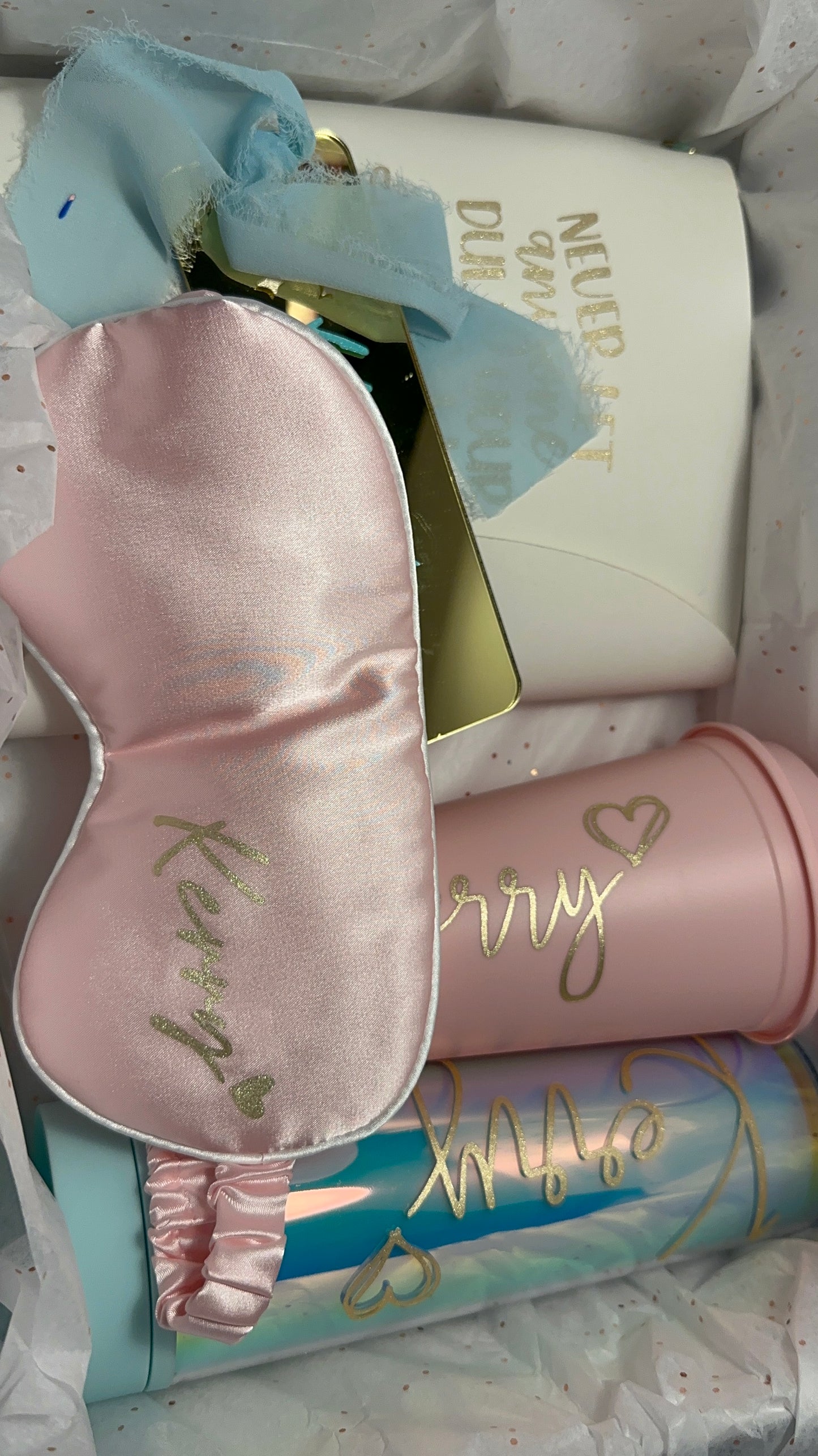 Personalised Silky Eye Mask