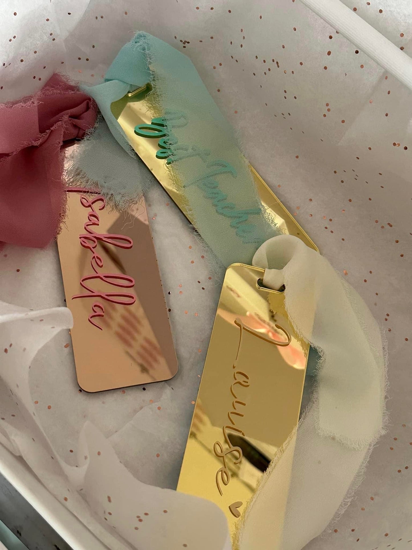 Gold and Rose Gold Bookmarks