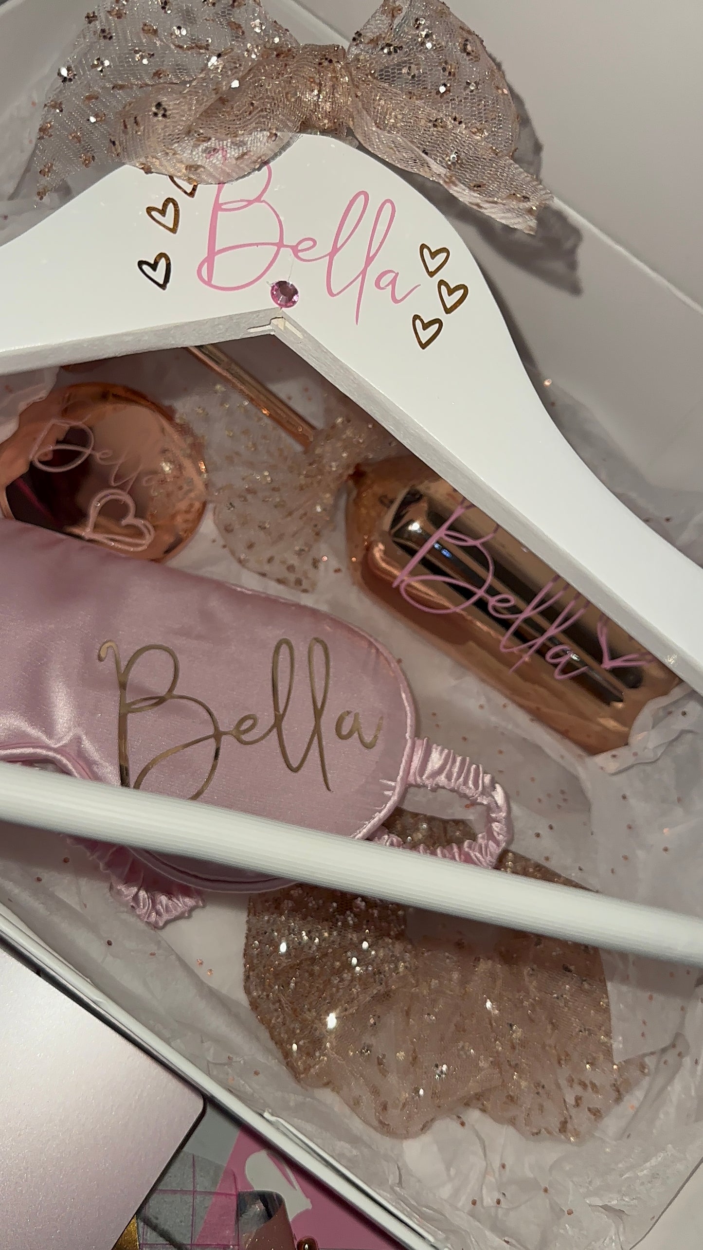 Personalised PROM 2025, Prom Box, Personalised Gift Box, Memory Box, Gift for her, Gift for him, Keepsake, Prom, Prom Party, Hangers, Prom 2024, Flutes, Rose Gold Flute (stainless steel)