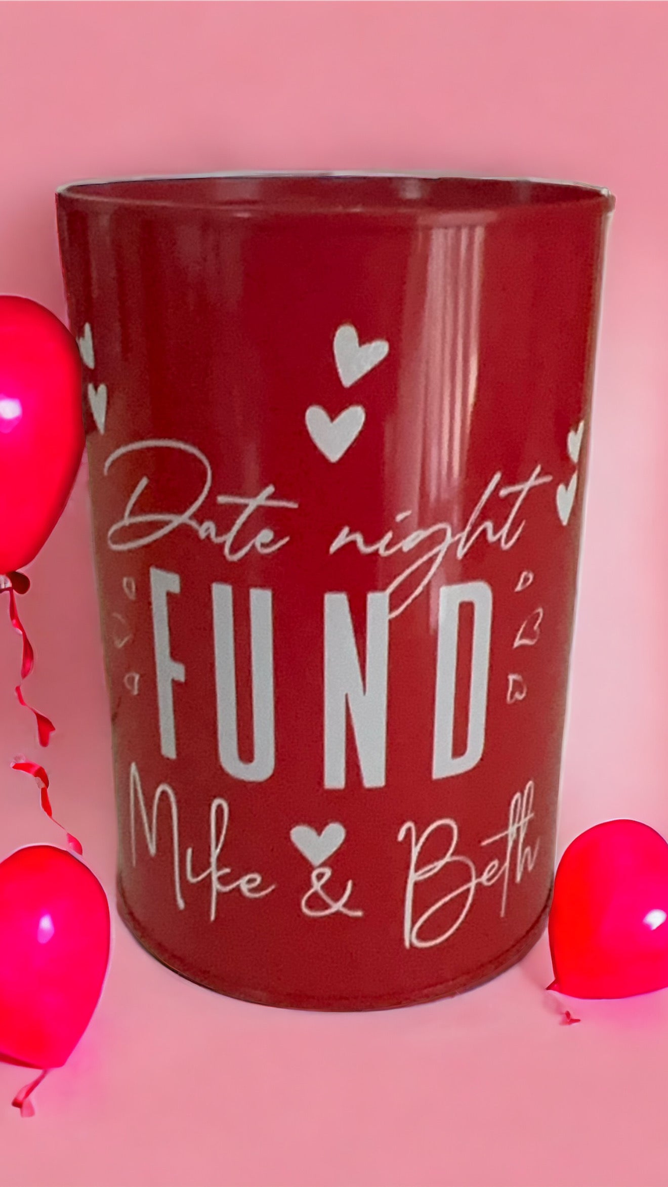 Personalised Date Night Money Tin