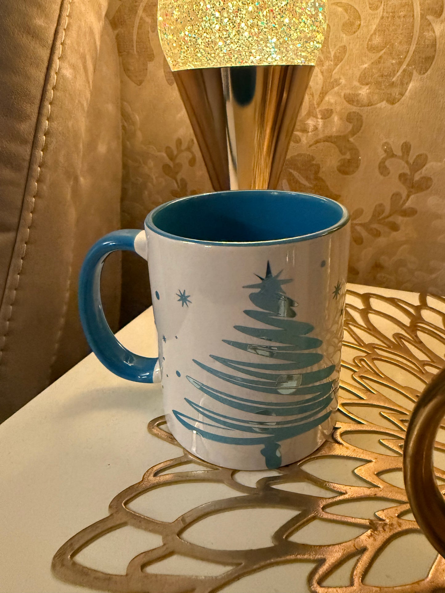 Personalised Sparkle Christmas Mugs