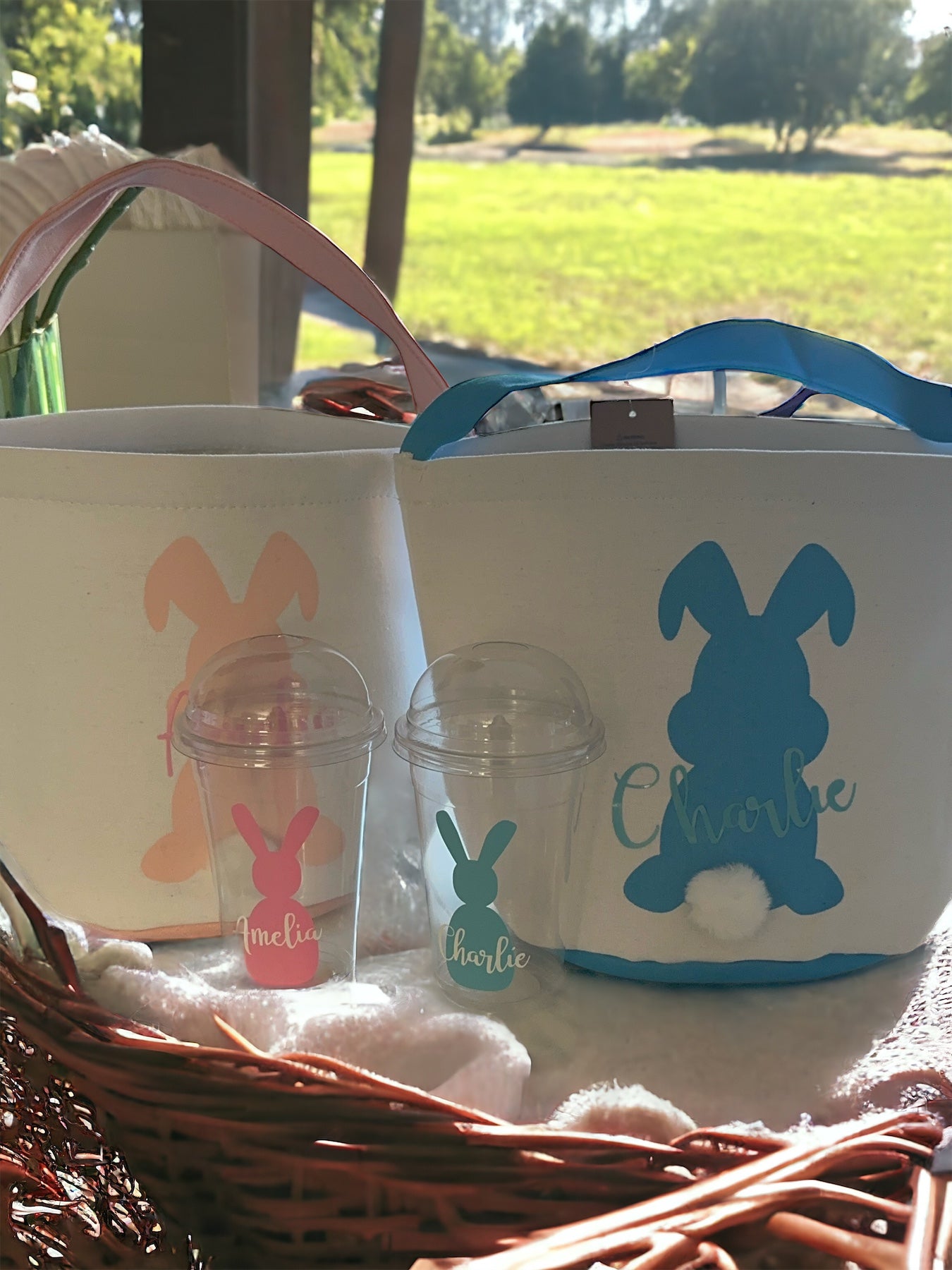 Personalised Easter Bunny Baskets (large) π£