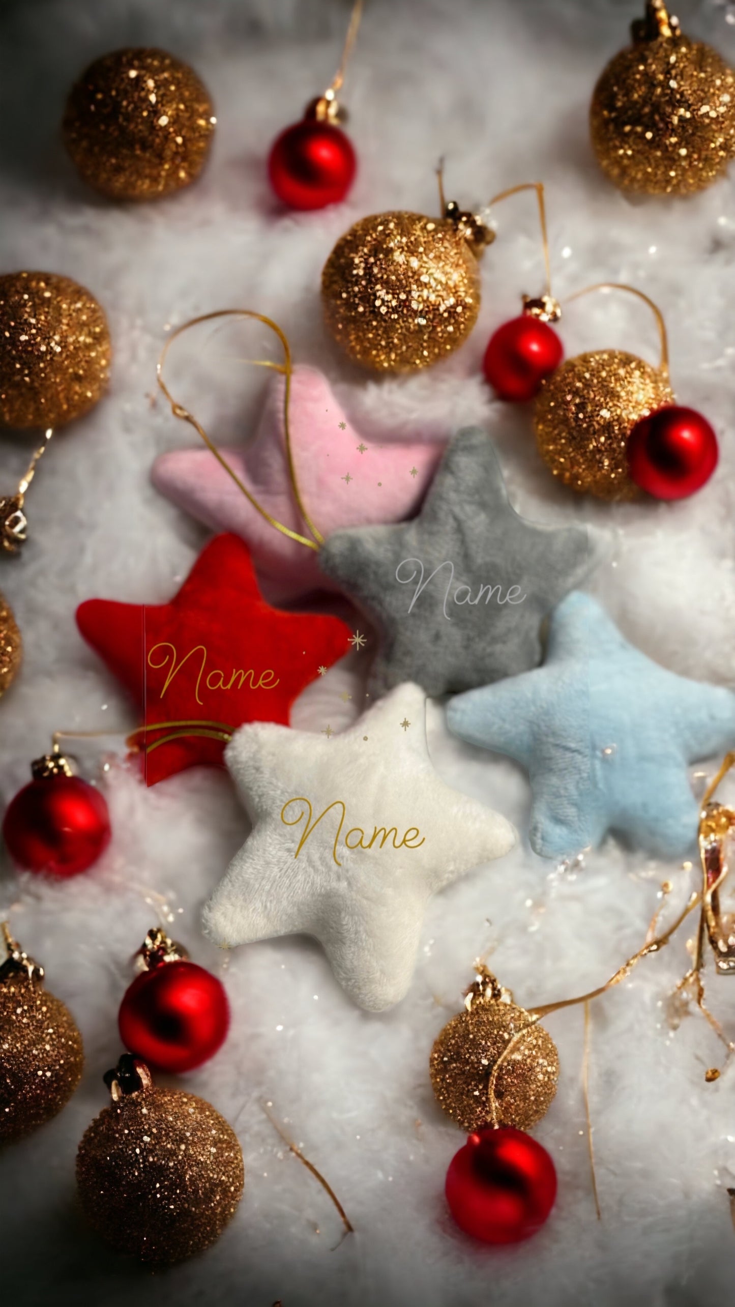 Personalised Velvet Hanging Stars ππ