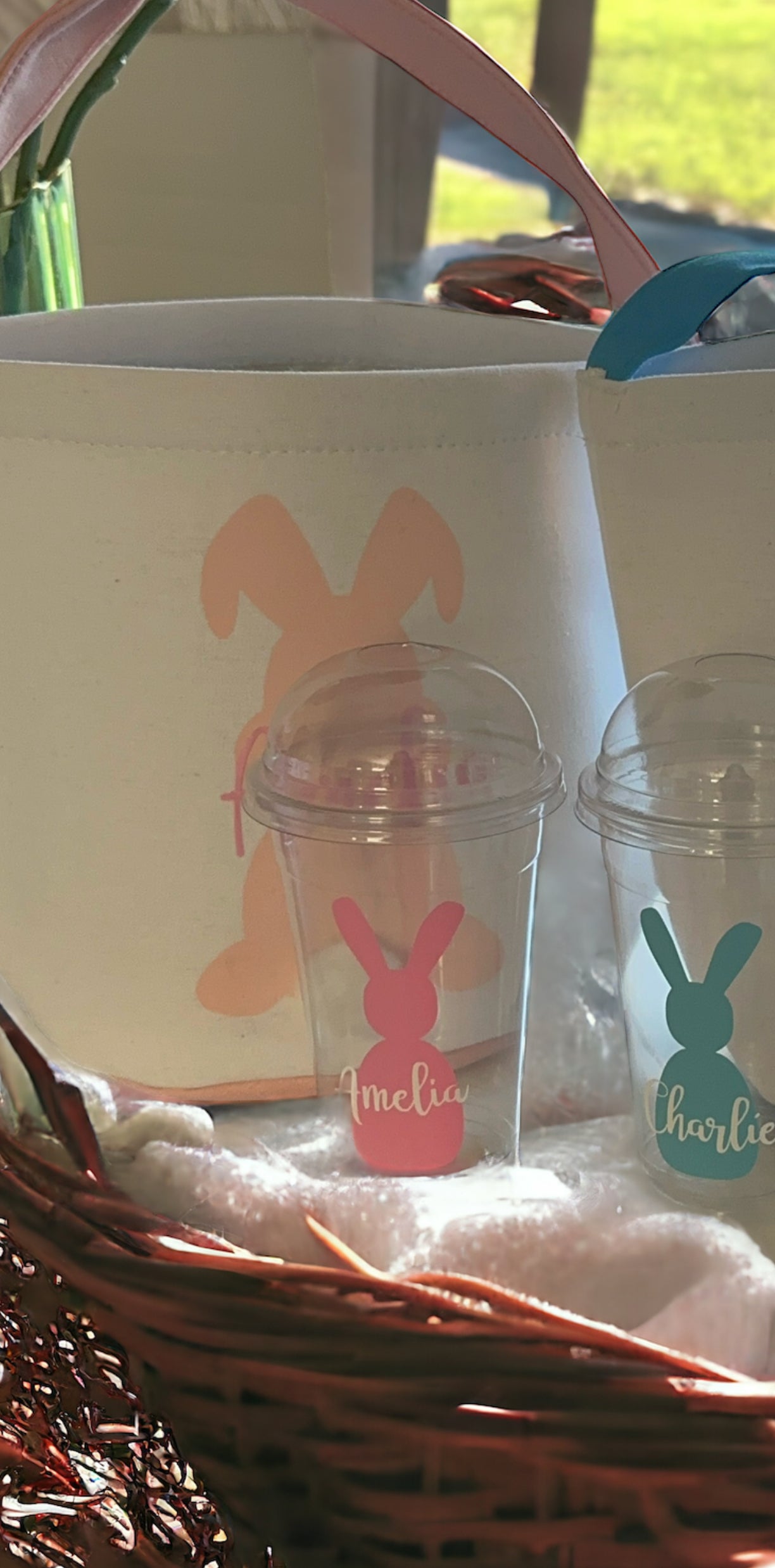 Personalised Easter Bunny Baskets (large) π£