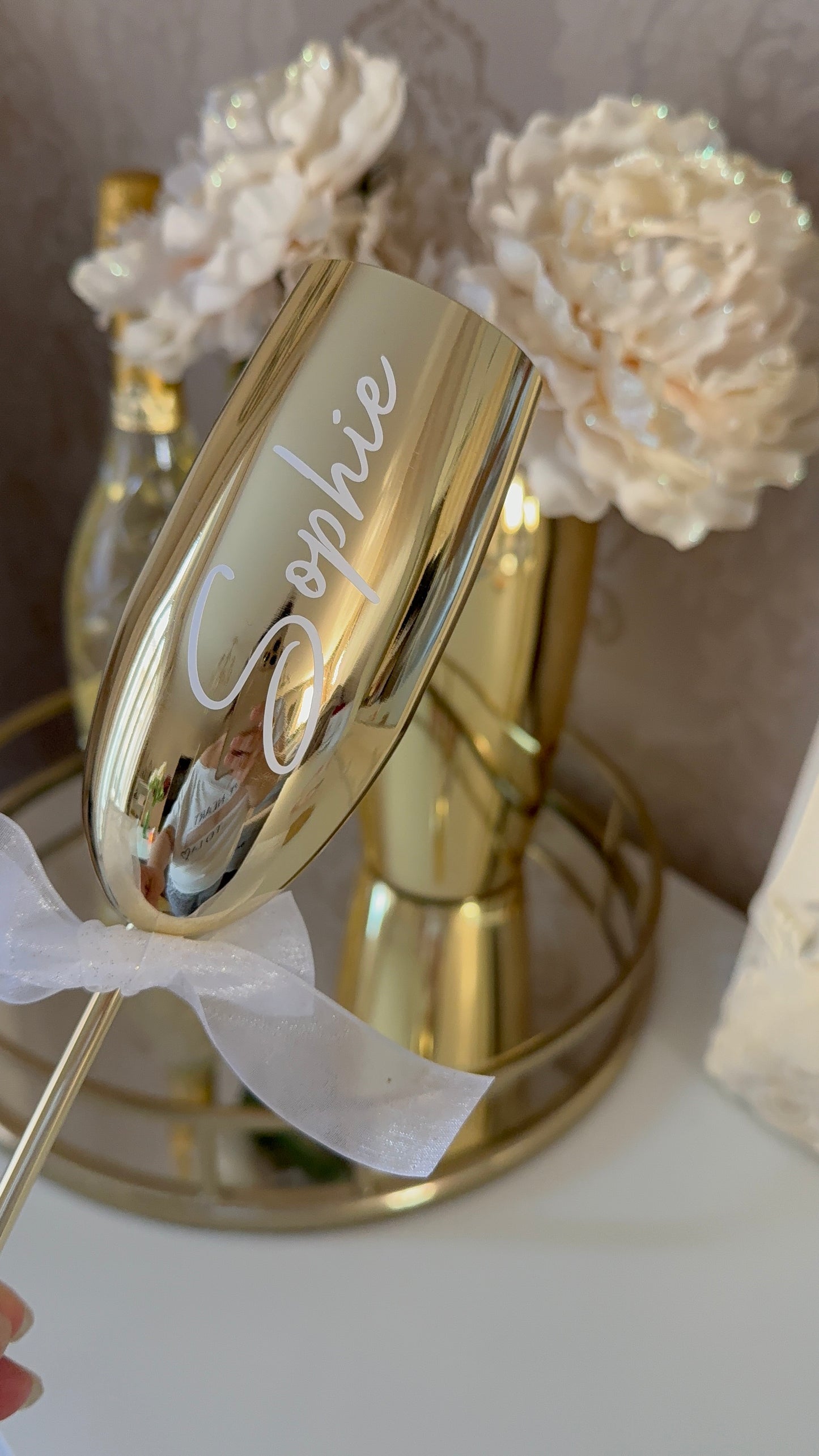Personalised Stainless Steel Flutes, Gin, Wine Glasses, Black Matte, Rose Gold, Silver, Gold, Champagne Flute, Bridal gift, Bridesmaids, Groom, Prom, Birthdays, Anniversary, Gift Set