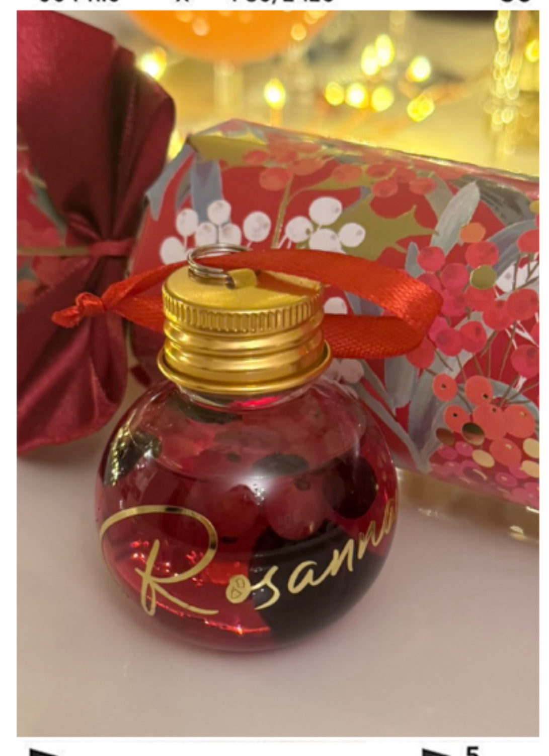 π Personalised Christmas Bauble Bottles β Festive Keepsakes with a Luxe Twist π