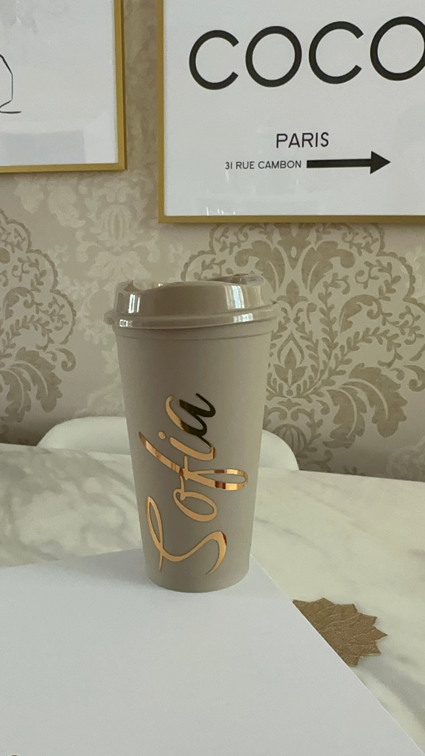 Personalised Hot Coffee Cup Coffee Travel Cup Reusable Tumbler Personalised