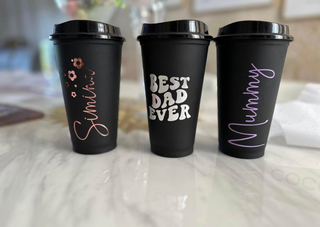 Personalised Hot Coffee Cup Coffee Travel Cup Reusable Tumbler Personalised