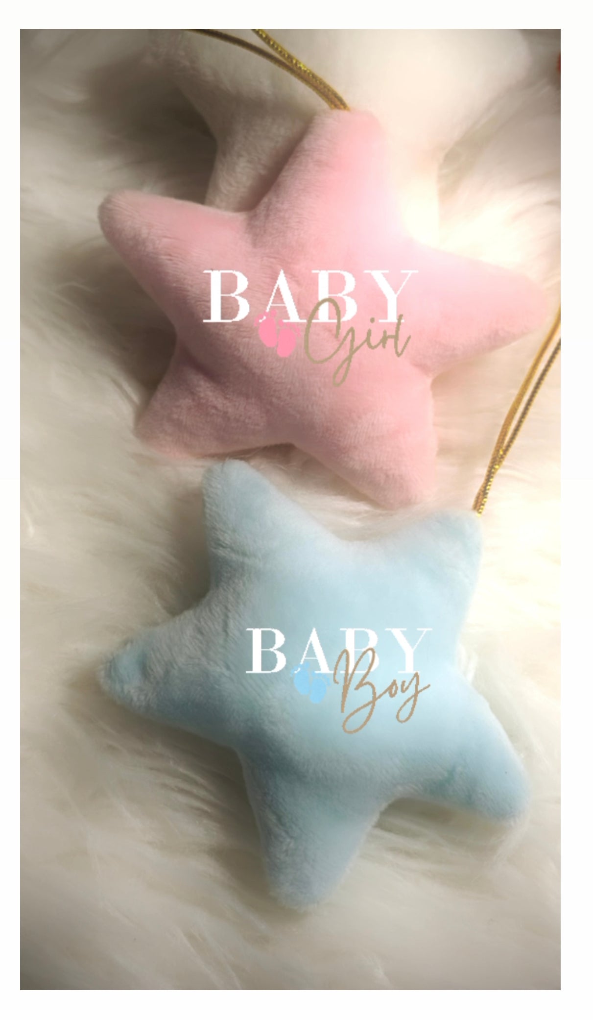 Personalised Velvet Hanging Stars ππ