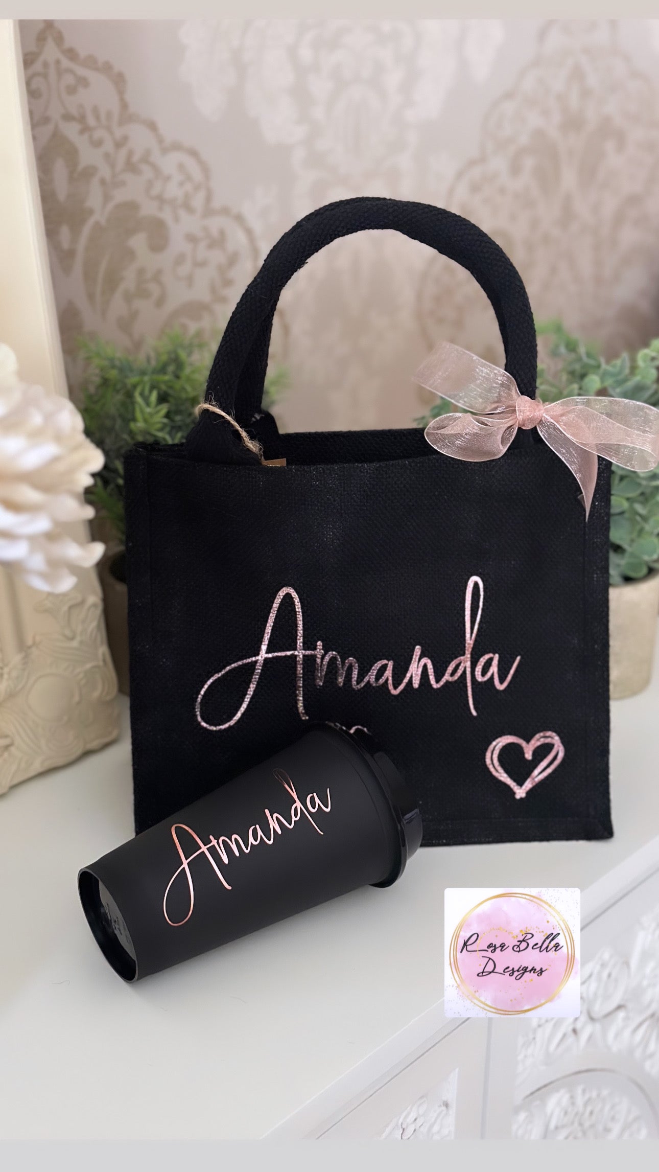 Jute Bag, Personalised, Gift, For Her, Bridal, Bridal Party, Bridesmaids, Birthday, hen party, girls, barbie, tote bag, mini bag, party bag