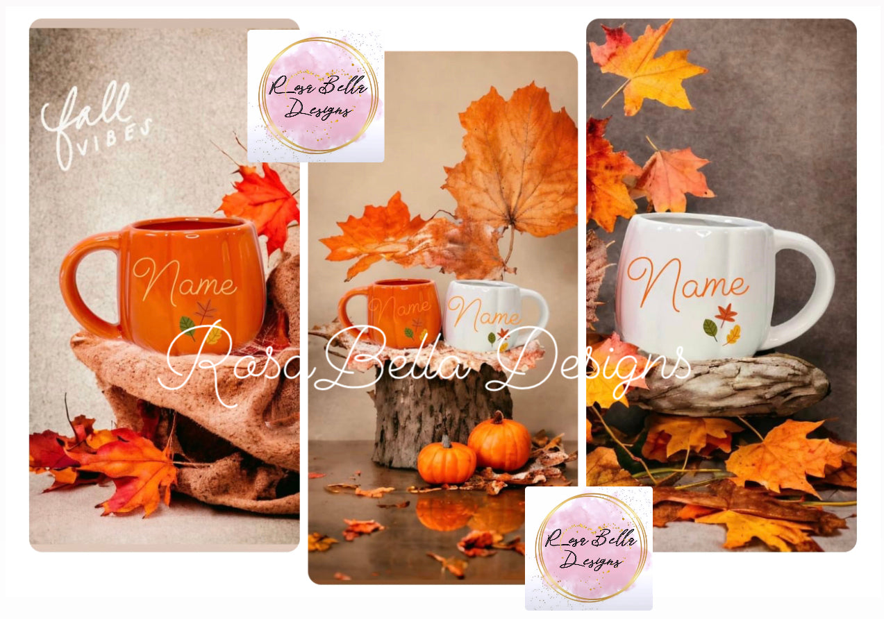 Personalised Halloween Pumpkin Mugs