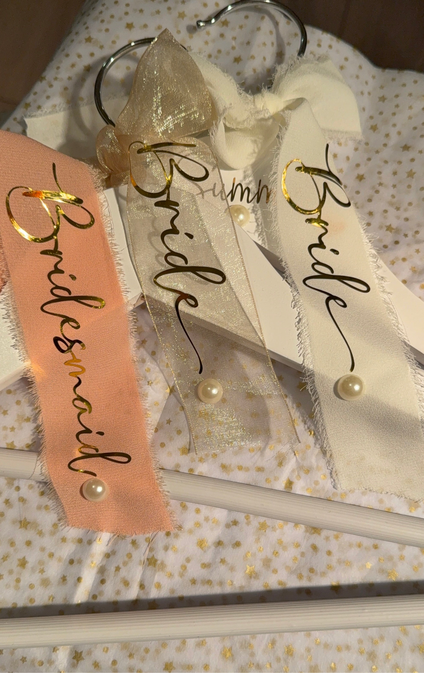 Hangers with Personalised Ribbon/Bow
