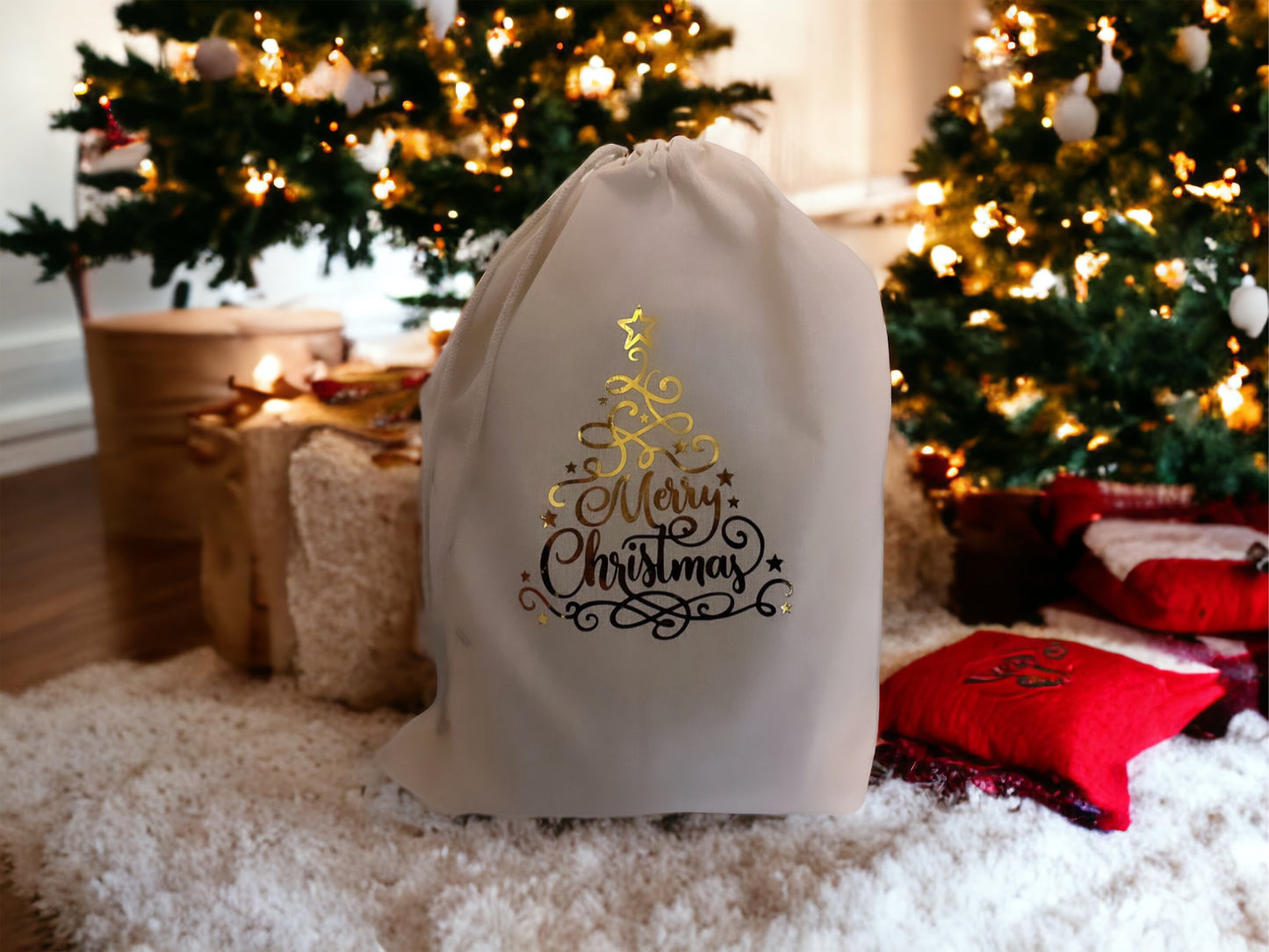 Personalised “Christmas Tree” Santa Sacks