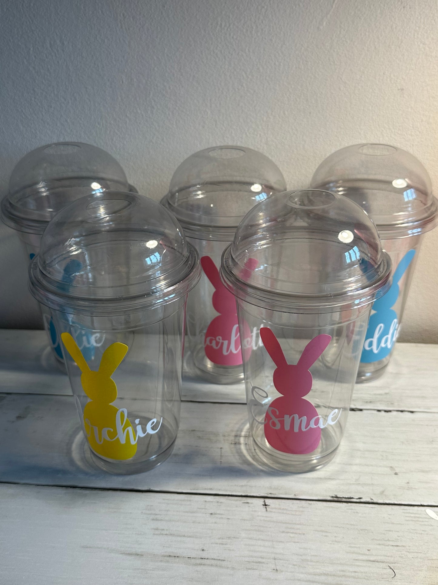 Cute Personalised Easter Bunny Cold Cups 🐣