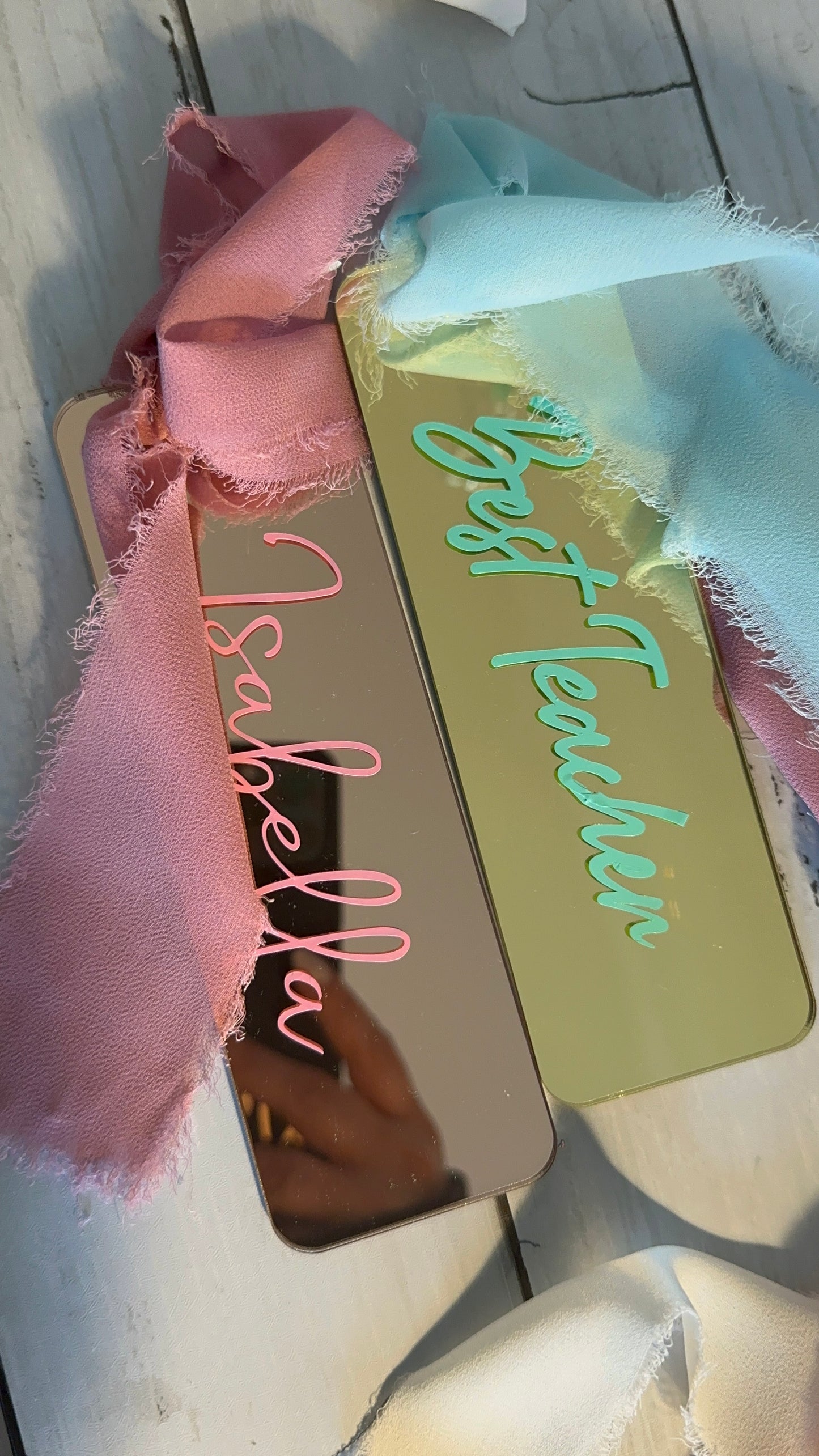Gold and Rose Gold Bookmarks