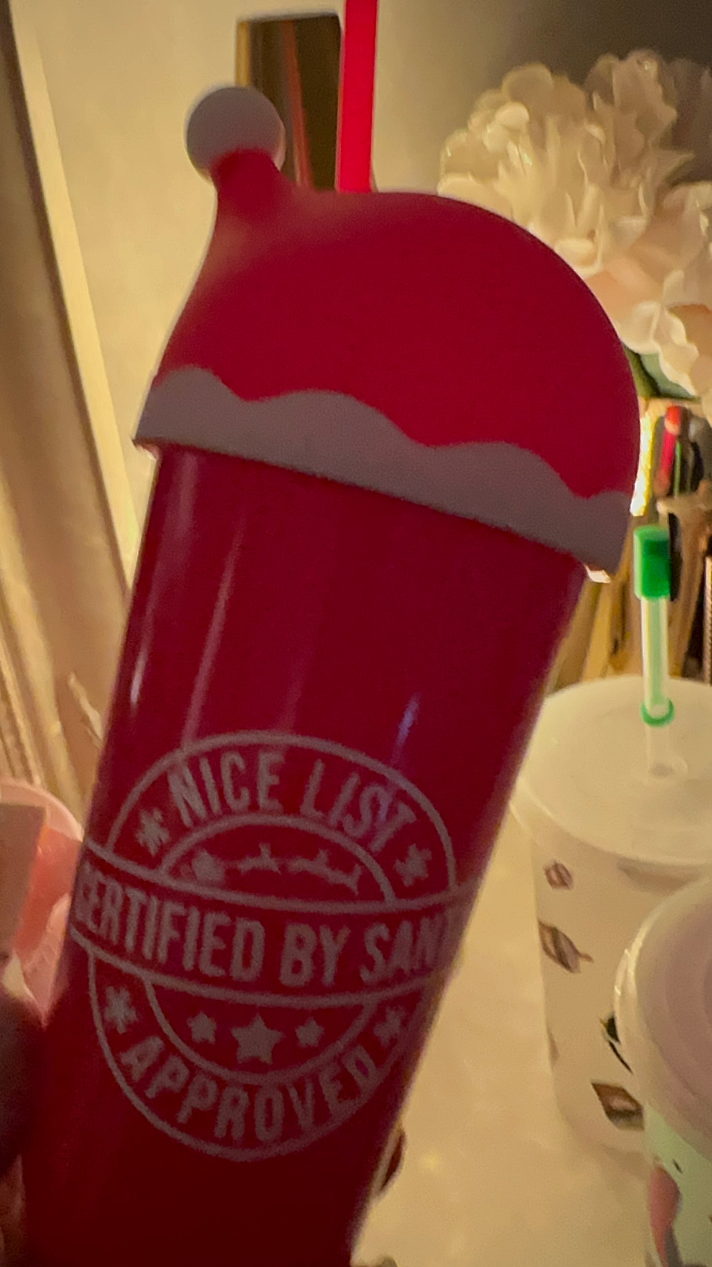 Personalised Santa Hat Cup
