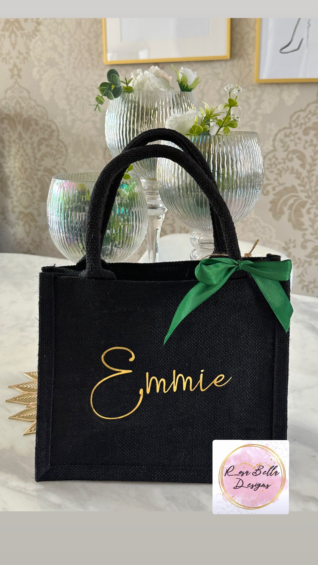 Jute Bag, Personalised, Gift, For Her, Bridal, Bridal Party, Bridesmaids, Birthday, hen party, girls, barbie, tote bag, mini bag, party bag