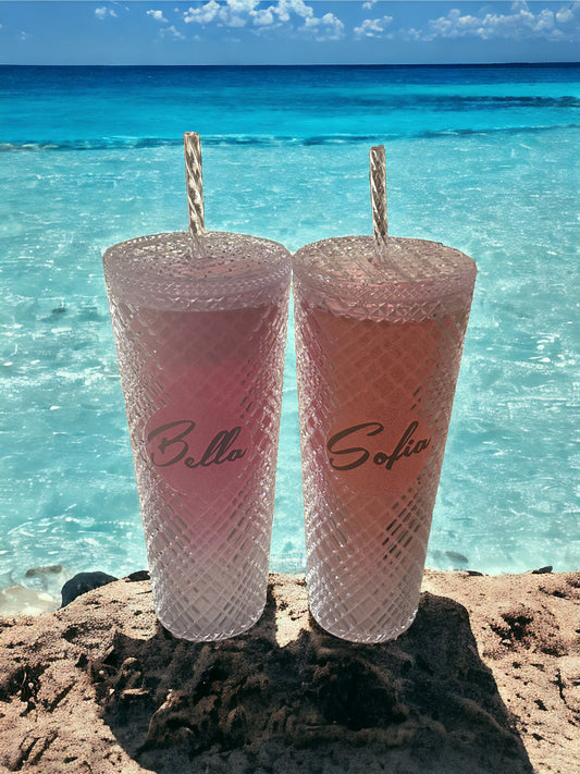 ✨ **Personalised Diamanté Sparkle Cold Cups** ✨