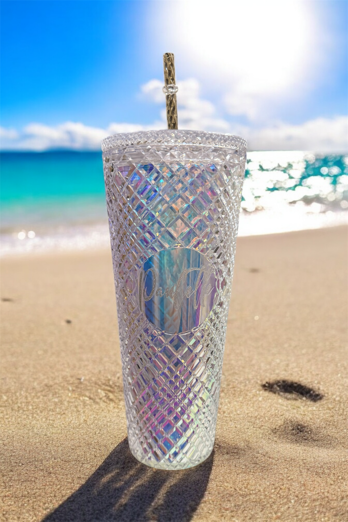 ✨ **Personalised Diamanté Sparkle Cold Cups** ✨