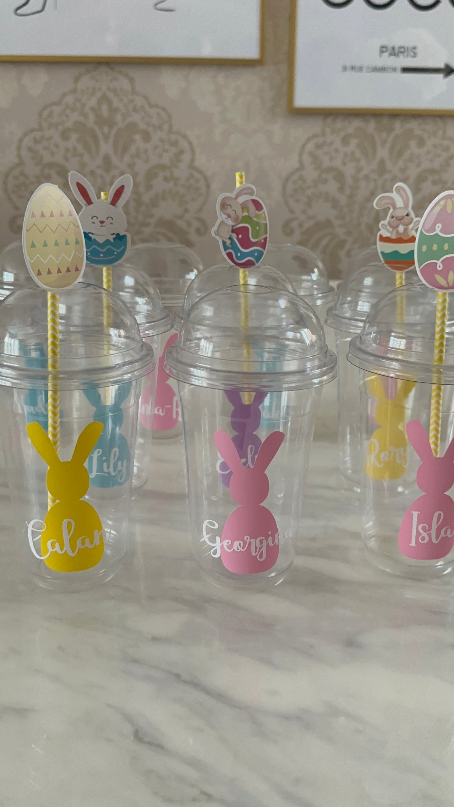 Cute Personalised Easter Bunny Cold Cups 🐣