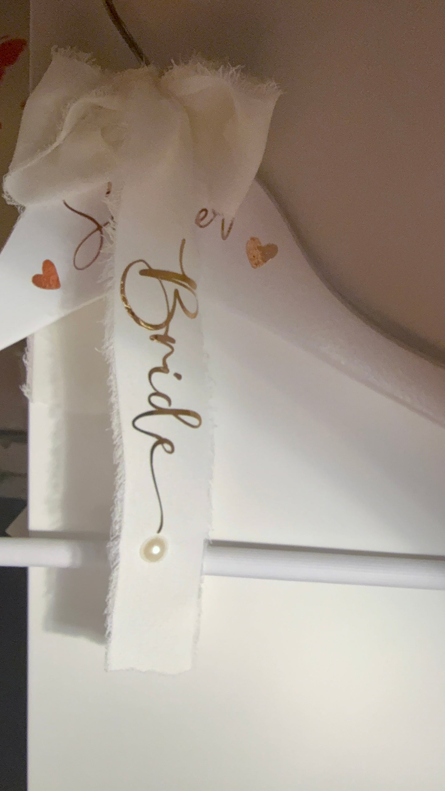 Hangers with Personalised Ribbon/Bow
