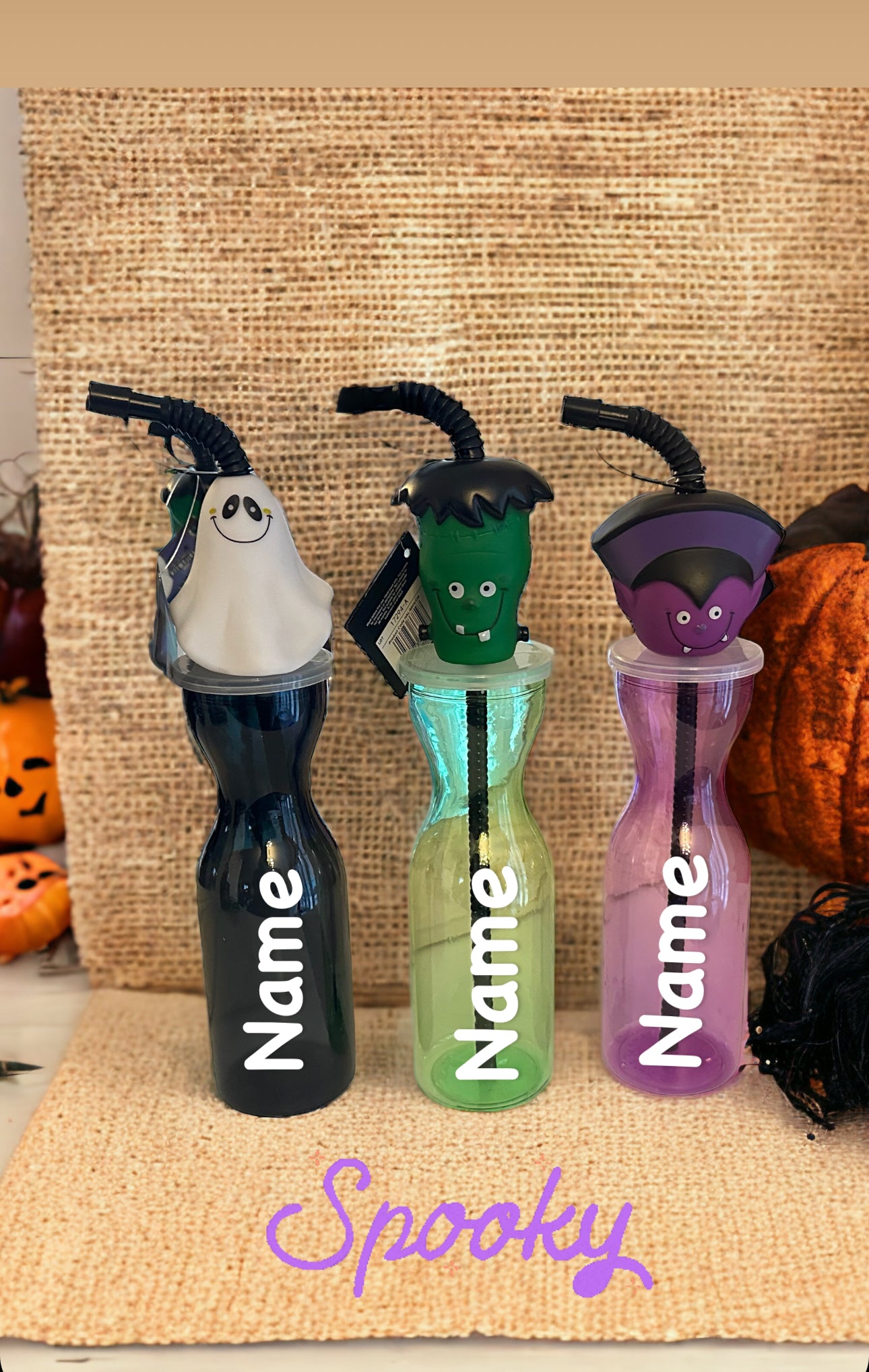 Halloween Personalised Cups, Bags and Bottles