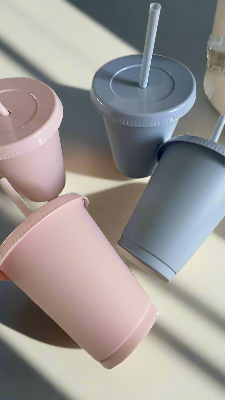 Chill, Sip, Repeat 🥤 Personalised Cold Cups with straw