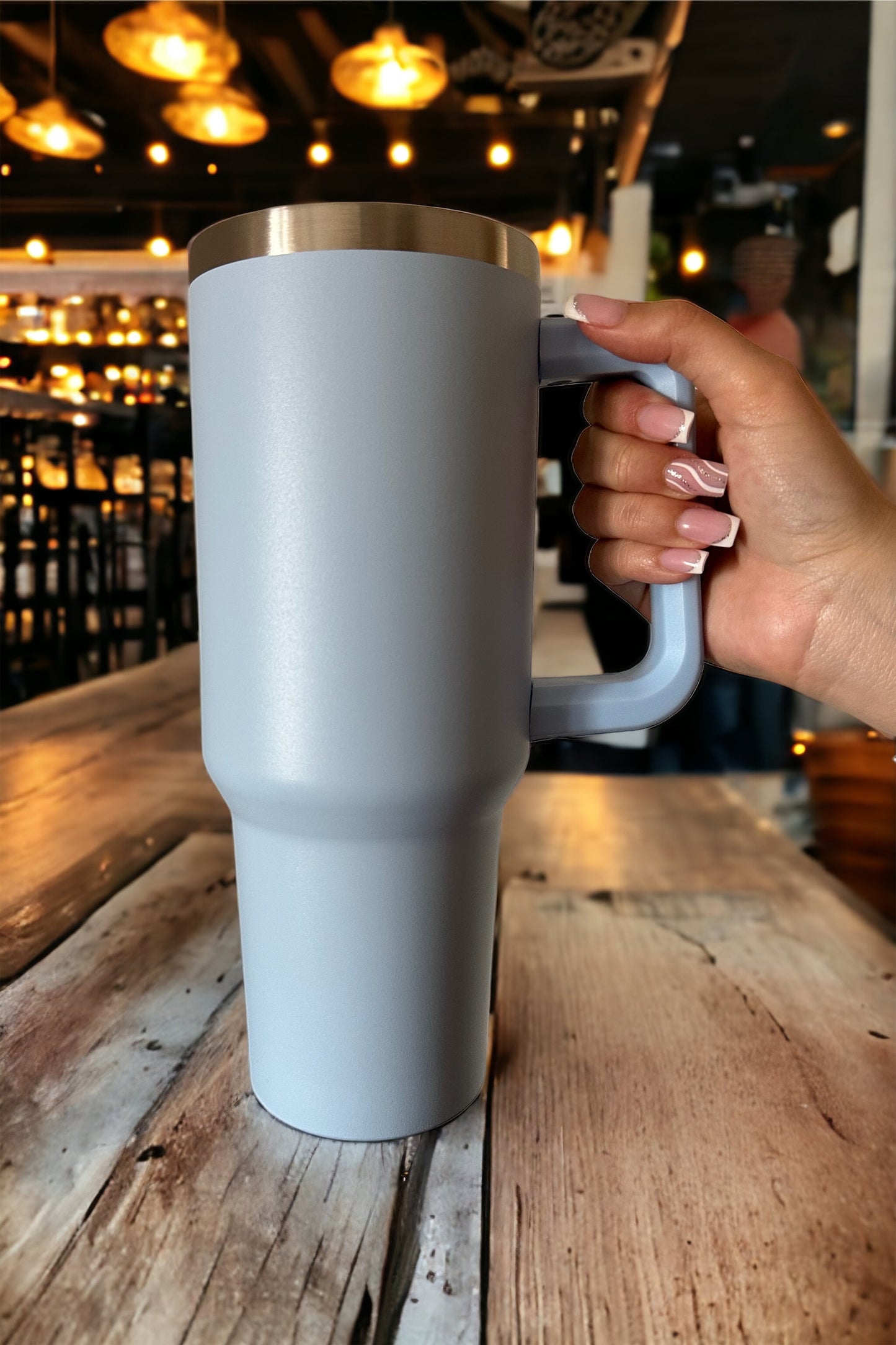 40oz Tumbler With Handle Lid and Straw