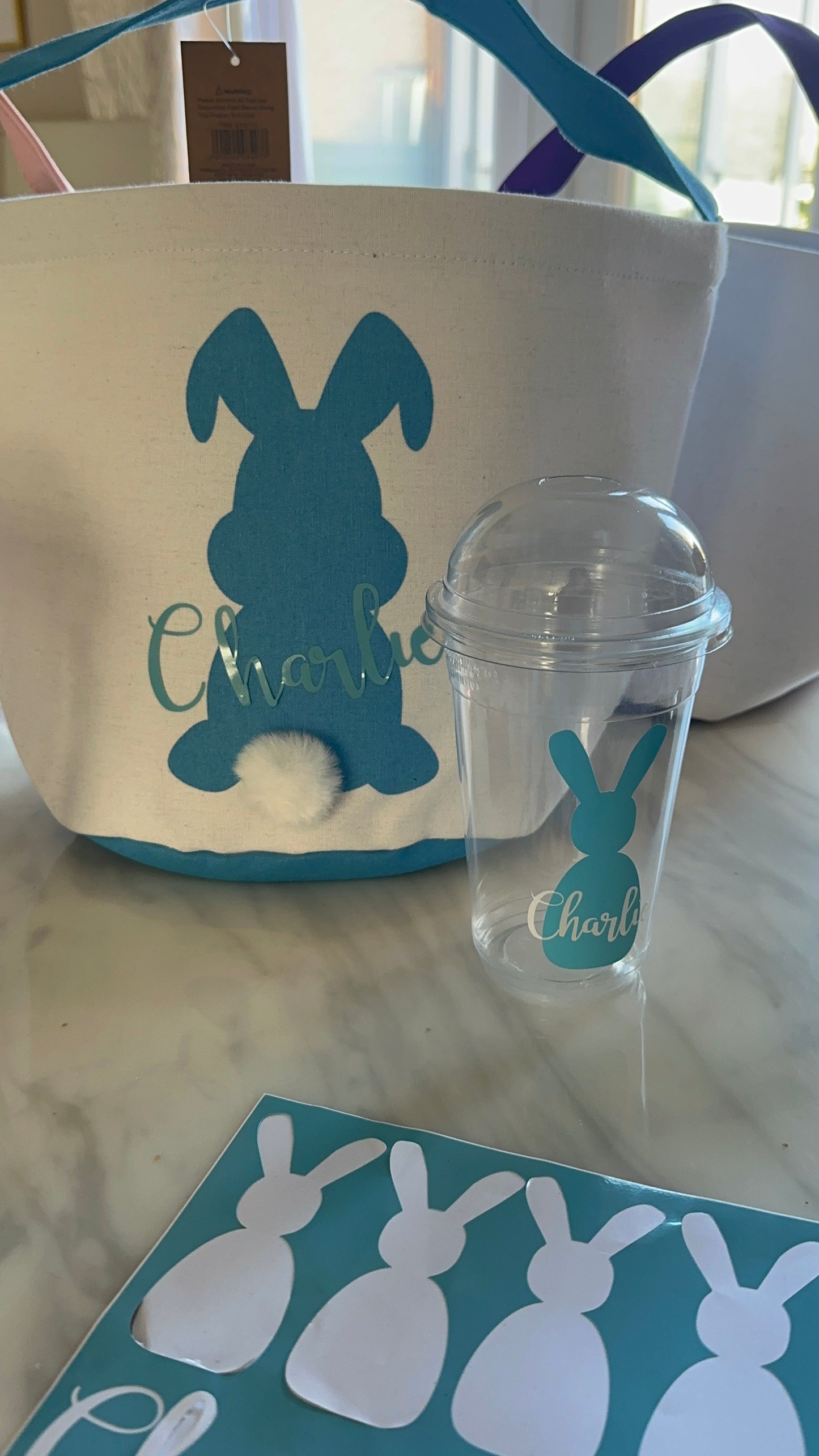 Cute Personalised Easter Bunny Cold Cups 🐣