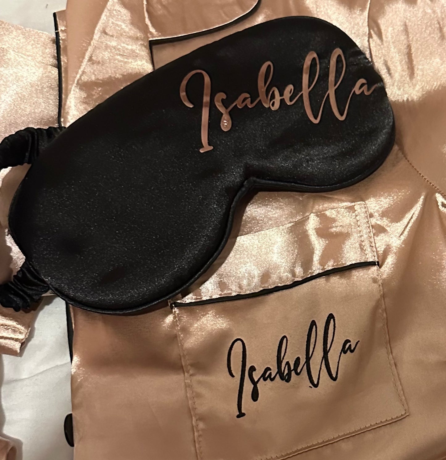 Personalised Silky Eye Mask