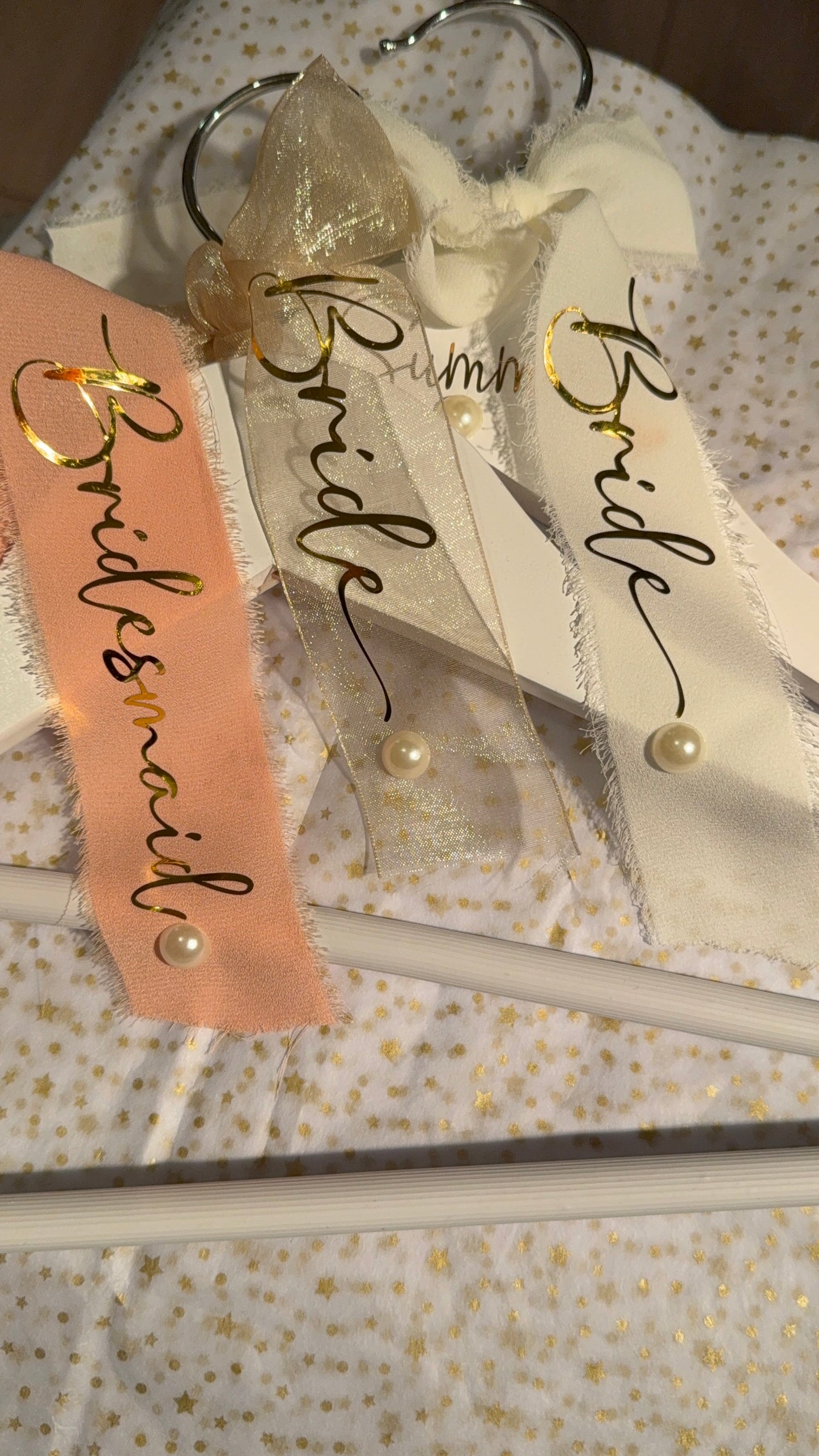 Hangers with Personalised Ribbon/Bow