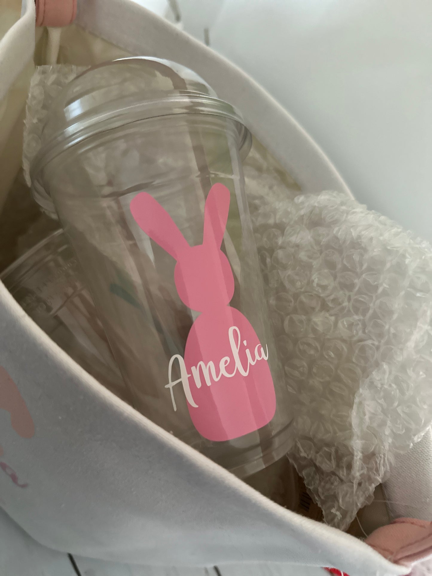 Cute Personalised Easter Bunny Cold Cups 🐣
