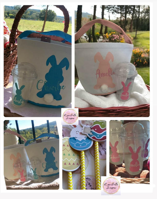 Personalised Easter Bunny Baskets (large) 🐣