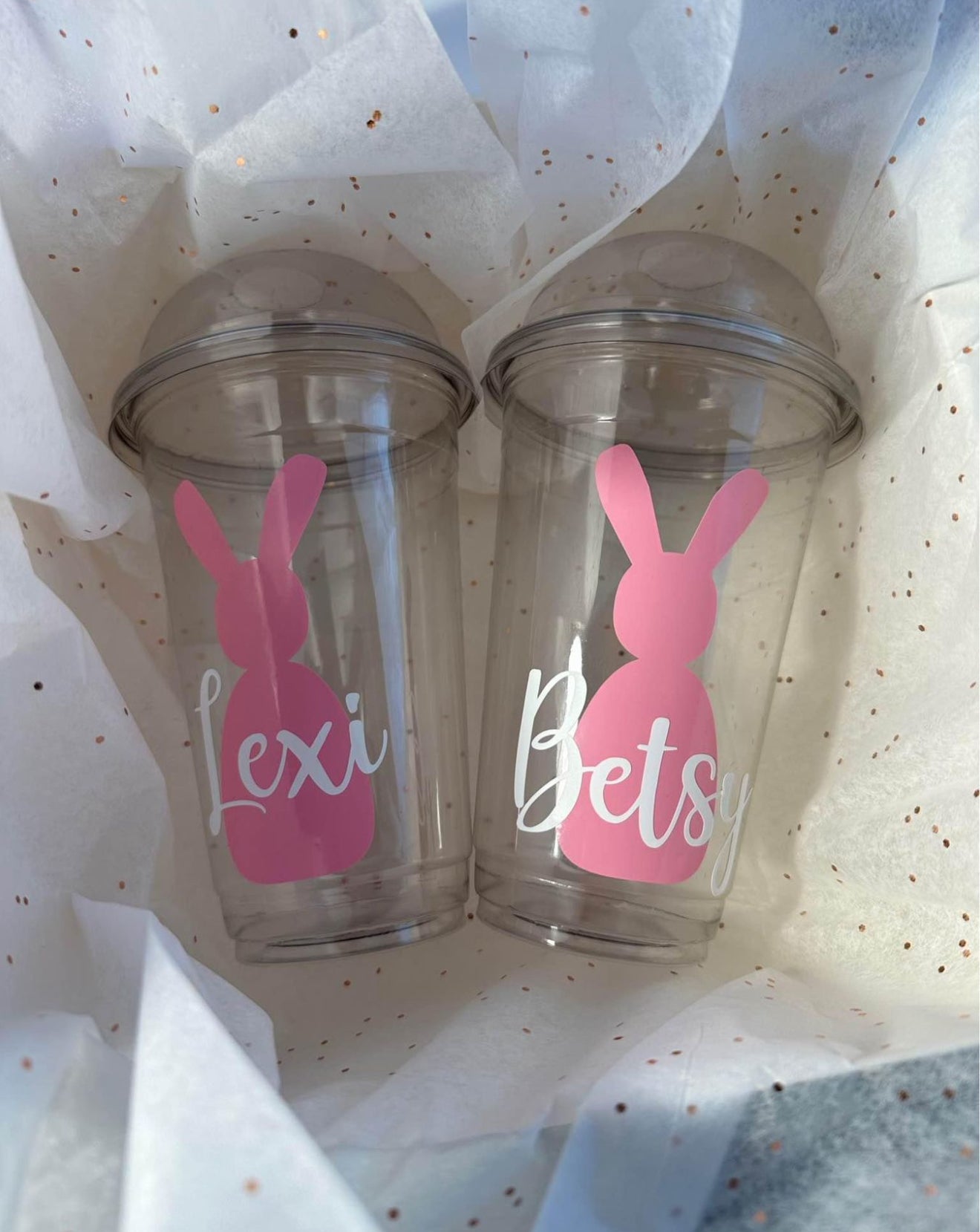 Cute Personalised Easter Bunny Cold Cups 🐣