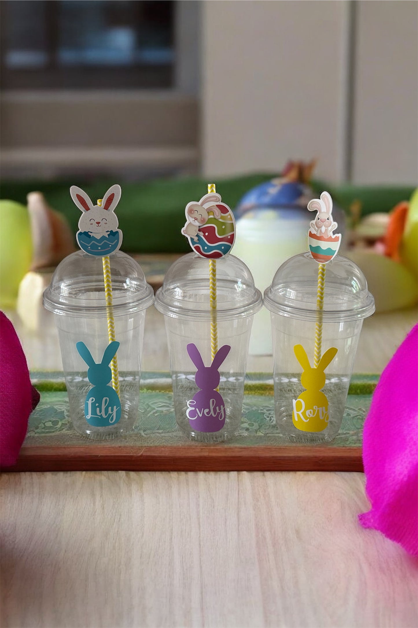 Cute Personalised Easter Bunny Cold Cups 🐣