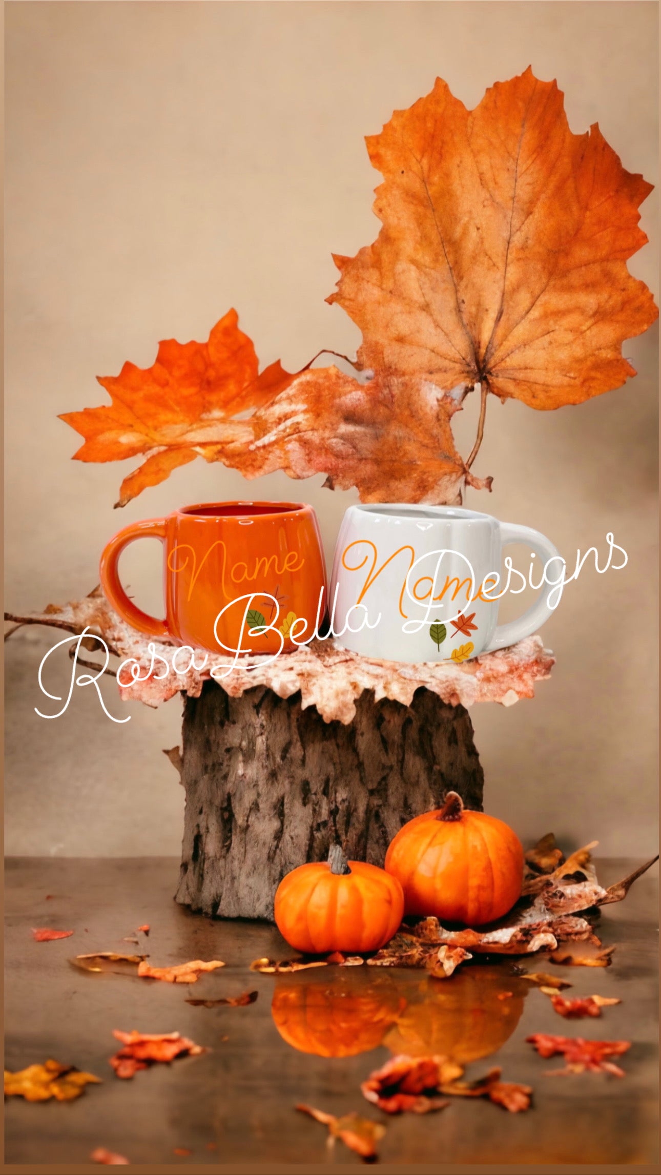 Personalised Halloween Pumpkin Mugs