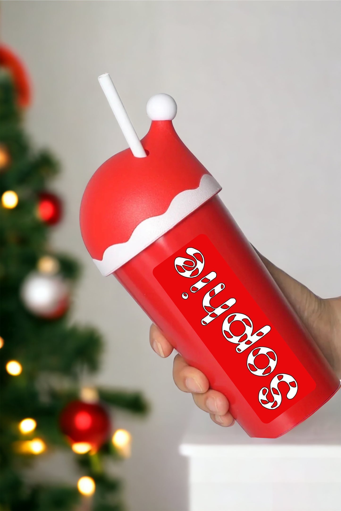 Personalised Santa Hat Cup