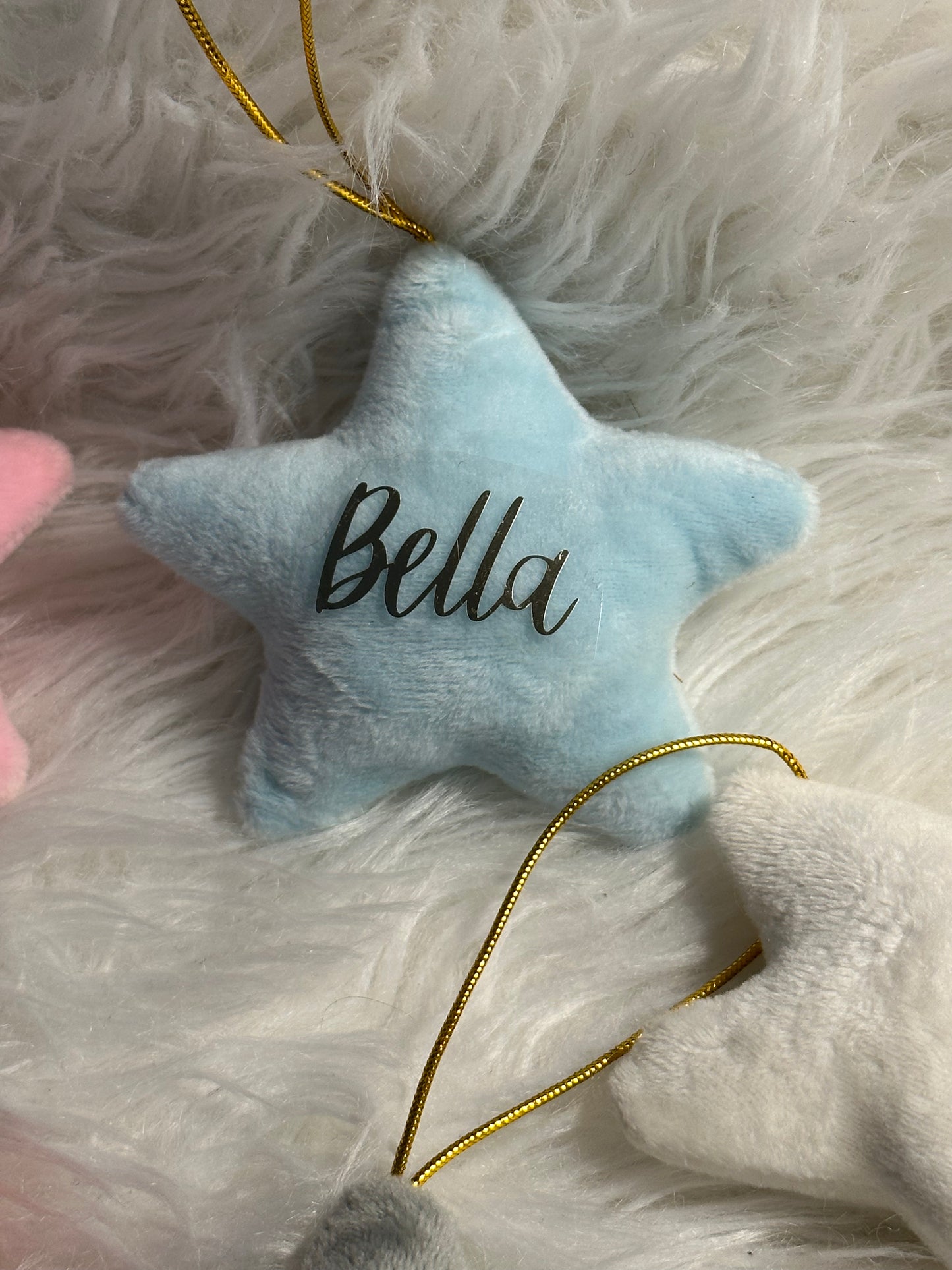 Personalised Velvet Hanging Stars 🌟🎄