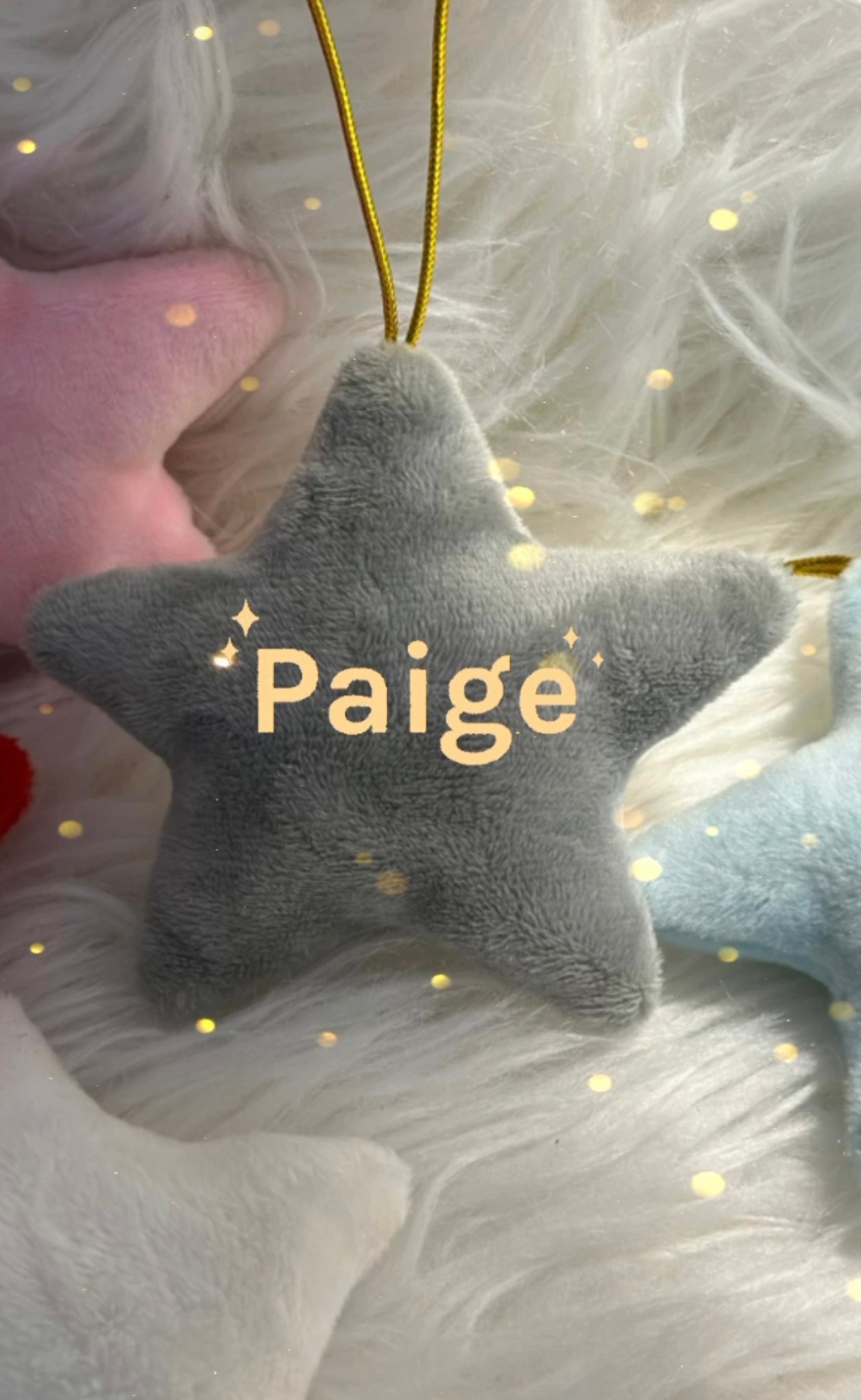 Personalised Velvet Hanging Stars 🌟🎄