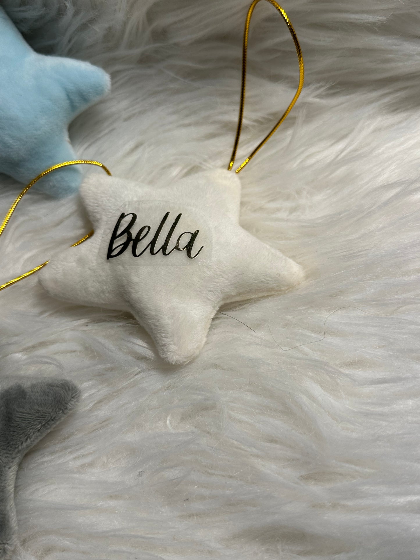 Personalised Velvet Hanging Stars 🌟🎄