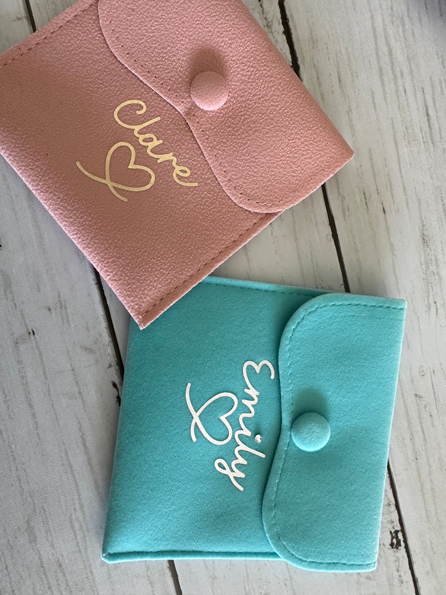 Personalised Jewellery pouches | Personalised jewellery | custom jewellery |mini | travel | birthday gift for her | bridesmaid | Bride |